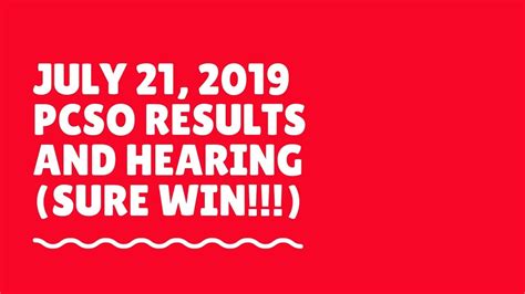 pcso hearing for 4pm.